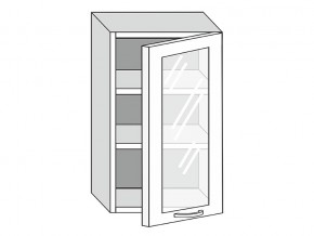 19.50.3 Шкаф настенный (h=913) на 500мм с 1-ой стекл. дверцей в Советском - sovetskij.magazin-mebel74.ru | фото