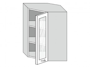 19.60.3у Шкаф настенный (h=913) угловой на 600мм со стекл. дверцей в Советском - sovetskij.magazin-mebel74.ru | фото