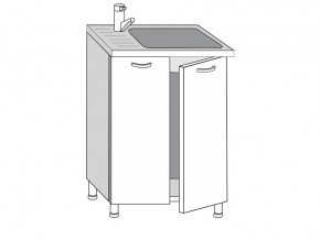 2.60.2мн Шкаф-стол на 600мм под накладную мойку с 2-мя дверцами в Советском - sovetskij.magazin-mebel74.ru | фото