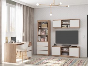 Гостиная Сити дуб сонома/белый в Советском - sovetskij.magazin-mebel74.ru | фото