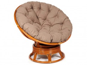 Кресло-качалка Papasan w 23/01 B с подушкой Cognac, экошерсть Коричневый в Советском - sovetskij.magazin-mebel74.ru | фото