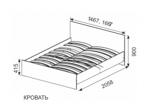 Кровать 1600х2000 ортопедическое основание в Советском - sovetskij.magazin-mebel74.ru | фото