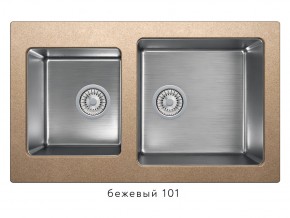 Мойка комбинированная Tolero twist TTS-840 Бежевый 101 в Советском - sovetskij.magazin-mebel74.ru | фото