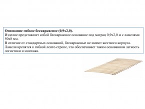 Основание кроватное бескаркасное 0,9х2,0м в Советском - sovetskij.magazin-mebel74.ru | фото